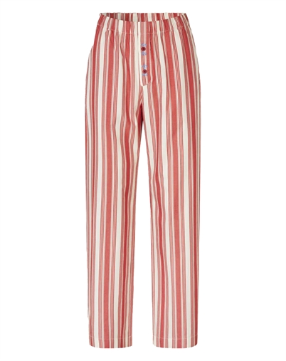 Stine Goya - Gestreifte Gathered Boxer Hosen - Scarlet Trot